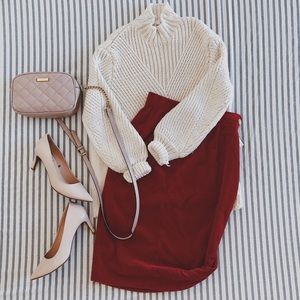 Vivienne Westwood red velvet skirt